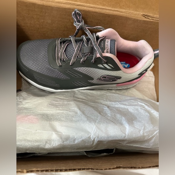 Women's SKECHERS Bulklin Kaytin Comp Safety Toe Work Sneakers - Picture 7 of 7